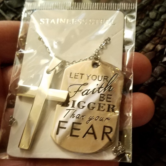 ❣❣❣SALE❣❣❣ CROSS W ..Dog TAG PENDANT - Picture 3 of 4